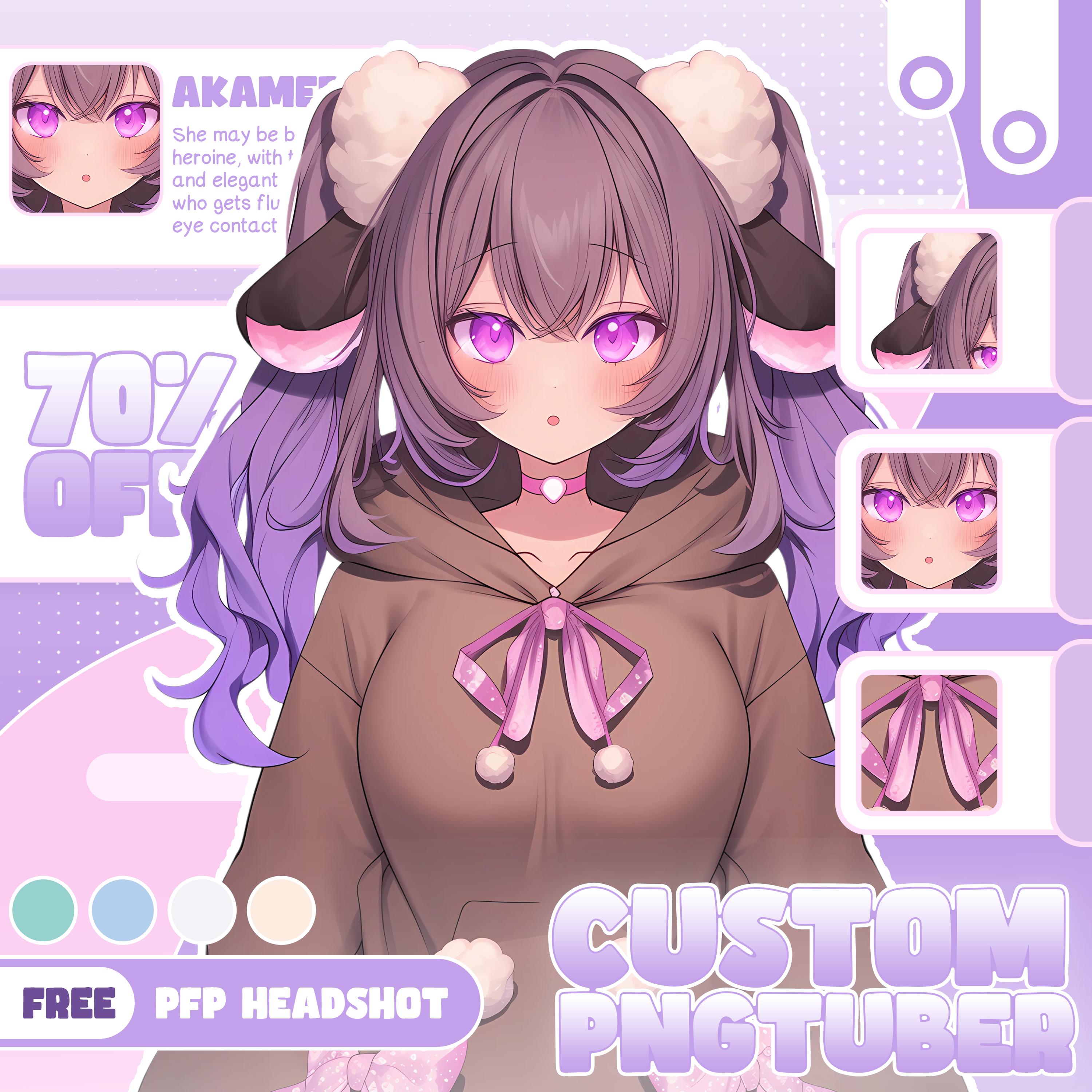 Custom Anime Pngtuber | Twitch Stream Avatar Commission - Etsy UK