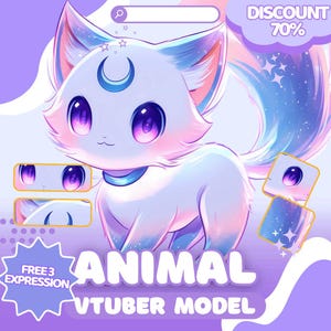 Custom Pet VTuber Model | Vtuber Pet Avatar, Cute animal VTuber, Pet VTuber, Rigged Pet VTuber, vtuber pet commission