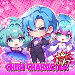 CUSTOM CHIBI CHARACTER | Chibi Character, Chibi Illustration, Chibi Pfp, Chibi Social Media Avatar, Chibi Twitch Icon, Chibi Commission