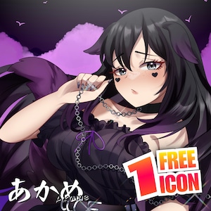 Custom Anime VTuber PFP | Eye-Catching Streamer Profile Icon | Cute & Expressive Avatar for Content Creators image 4