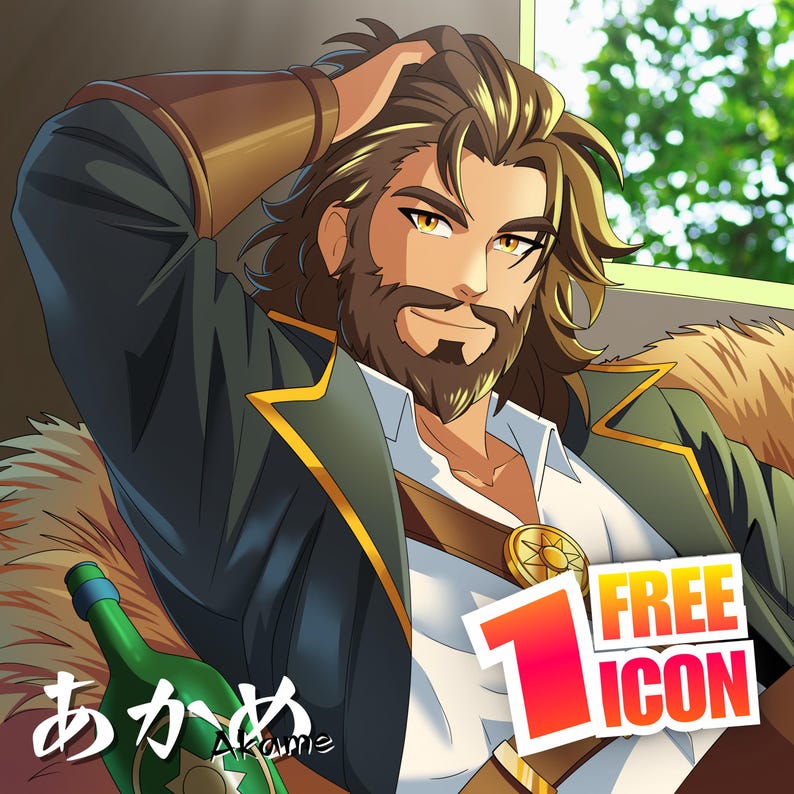 Custom Anime VTuber PFP | Eye-Catching Streamer Profile Icon | Cute & Expressive Avatar for Content Creators image 3