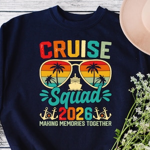 Cruise Squad 2026 Erinnerungen zusammen machen PNG, Cruise Squad PNG, Familienurlaub Cruise Shirt PNG, Familienurlaub 2026 Png