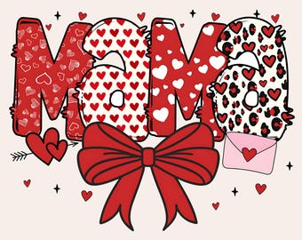 Valentine Mama PNG, Valentine's Shirt PNG, Valentine Coquette PNG, Mama Valentine Png, Love Shirt Png, Red Coquette Png