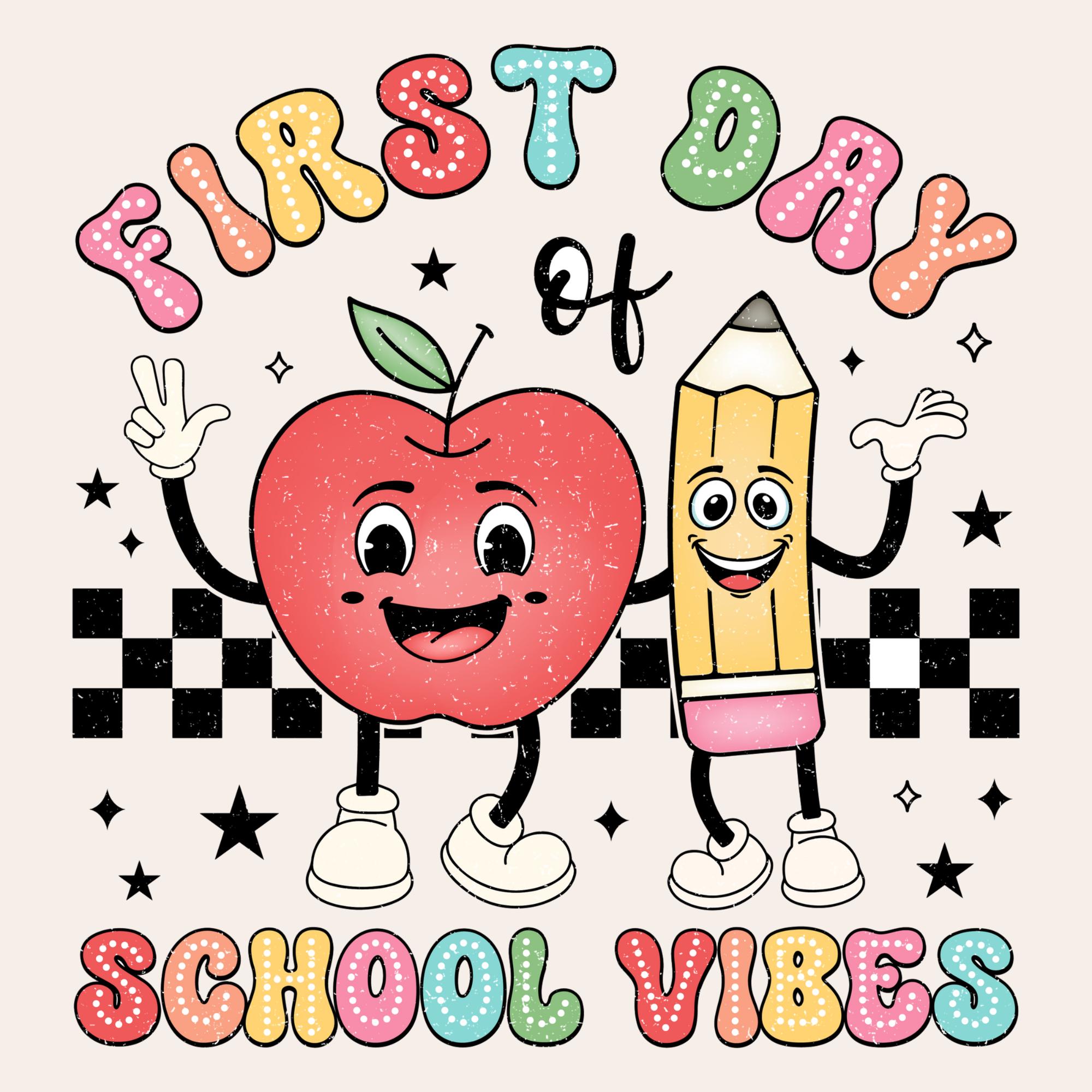 First Day of School PNG, Back to School Shirt PNG, Preppy First Day Of School PNG, Back To School Png
