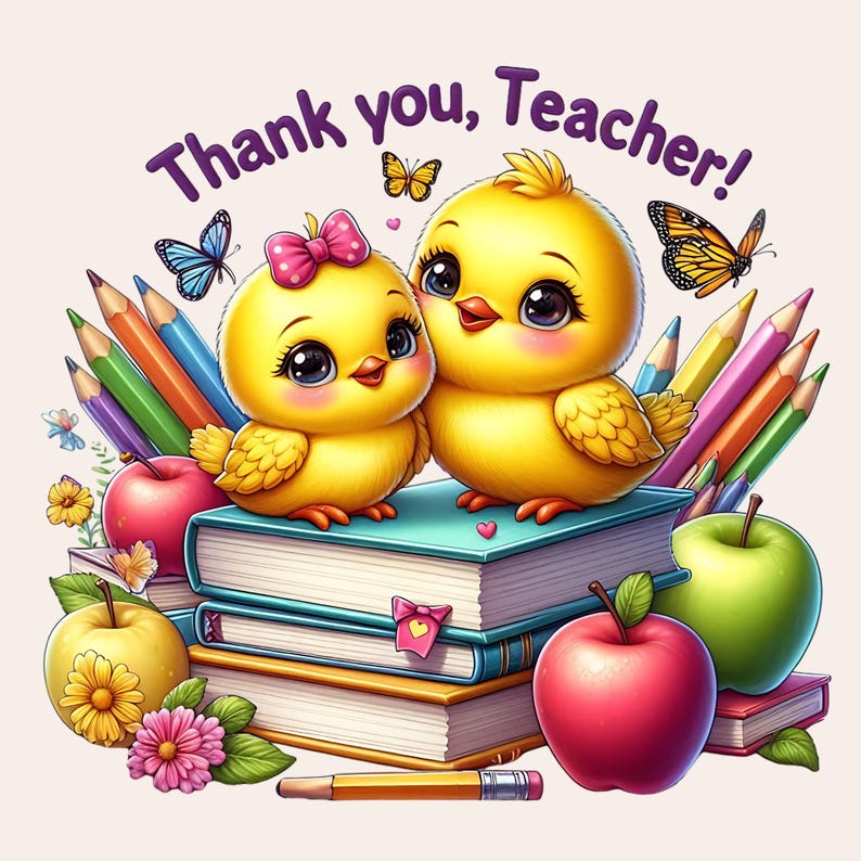 Teacher Appreciation Clipart, Thank You Teacher Clipart, Best Teacher Ever Clipart, Teacher PNG Bundle