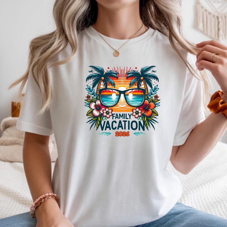 Family Vacation 2026 PNG, Family Beach Trip PNG, Summer Vacation Shirt PNG, Summer 2026 png image 3