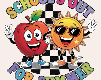 School's Out For Summer PNG, Last Day of School PNG, End of School Year PNG, Teacher Design Png