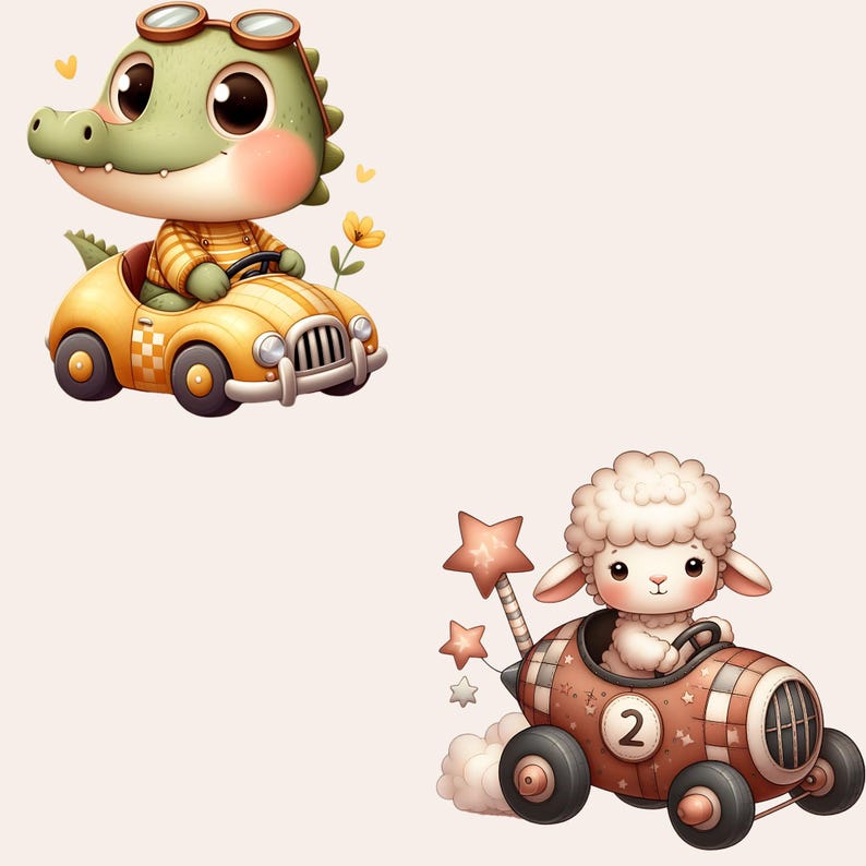 18 Racing Animals Clipart, Animal Racer Clipart, Cute Animal Racer PNG ...