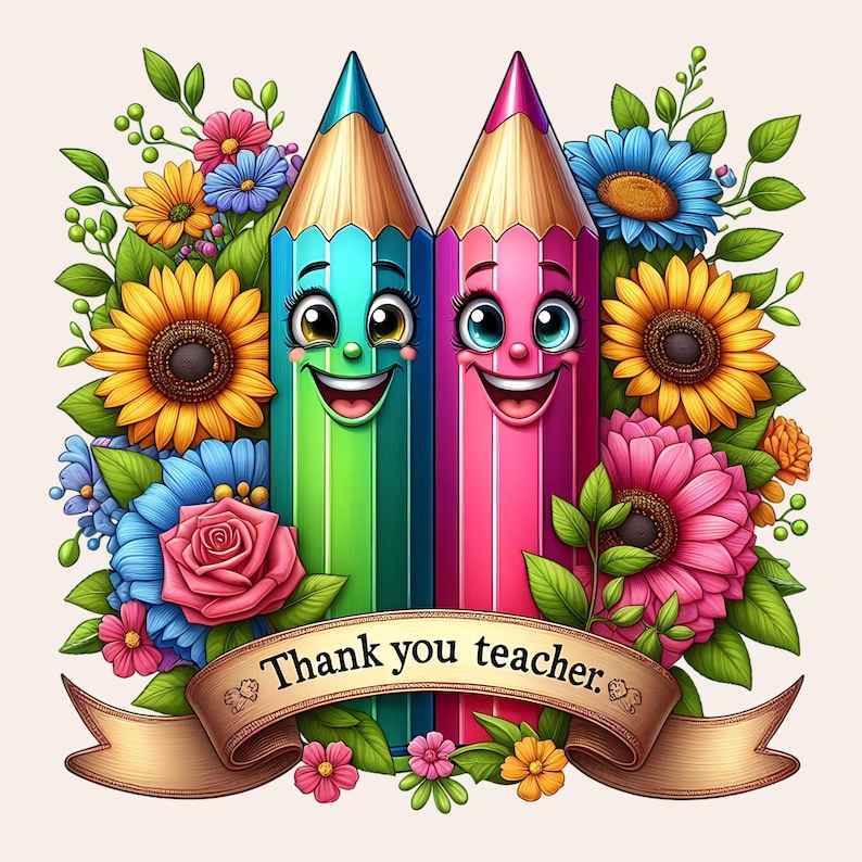 Teacher Appreciation Clipart, Thank You Teacher Clipart, Best Teacher Ever Clipart, Teacher PNG Bundle