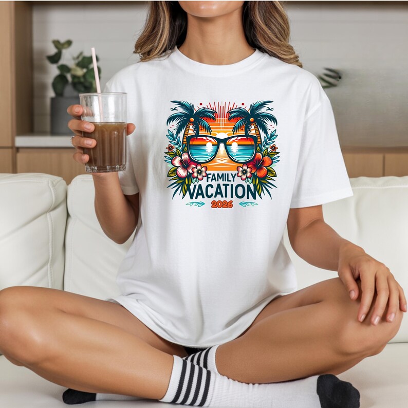 Family Vacation 2026 PNG, Family Beach Trip PNG, Summer Vacation Shirt PNG, Summer 2026 png image 5