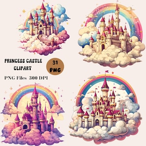 31 Princess Castle PNG, Fairytale Castle Clipart, Magical Castle PNG, Fairytale Castle PNG, Magical Kingdom Clipart