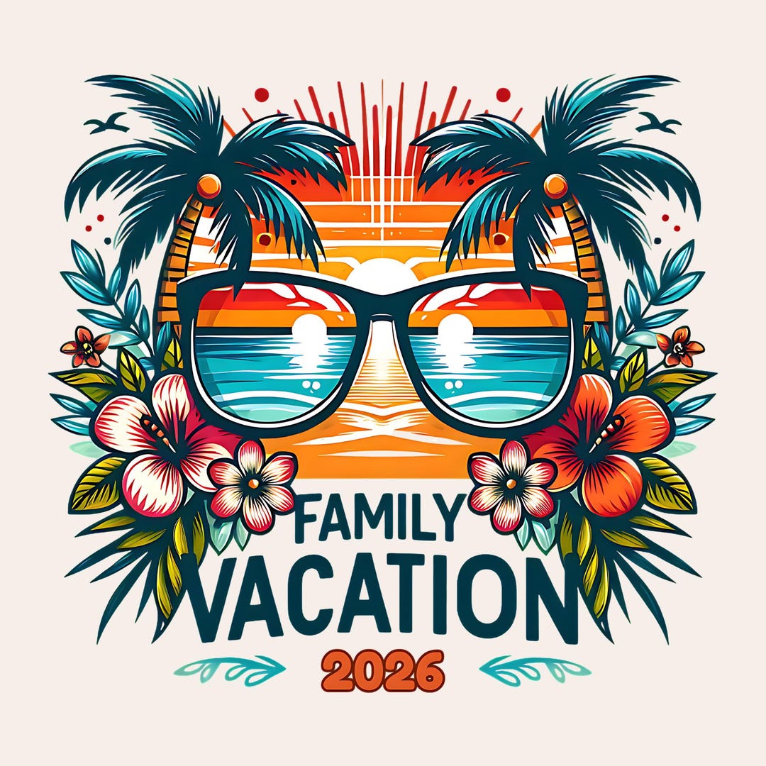 Family Vacation 2026 PNG, Family Beach Trip PNG, Summer Vacation Shirt ...