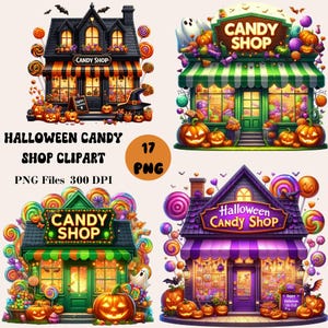 17 Halloween Candy Shop Clipart, Halloween Candy Store PNG, Halloween Candy PNG, Halloween PNG Bindle