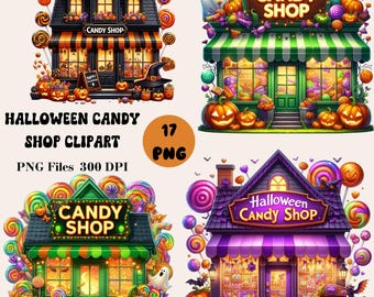 17 Halloween Candy Shop Clipart, Halloween Candy Store PNG, Halloween Candy PNG, Halloween PNG Bindle
