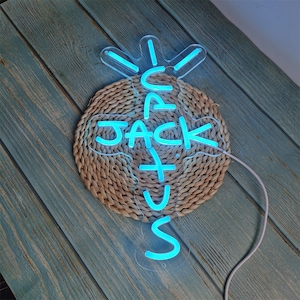 Insegna al neon Cactus Jack, insegna al neon personalizzata, decorazione da parete per bar, insegna decorativa per feste, insegna al neon a LED, regalo di compleanno, insegna al neon per matrimoni, alimentata tramite USB