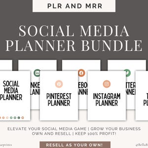 Social Media Planner Bundle, druckbarer Social Media Planer, Instagram Planner, Pinterest Planer, DIGITALER DOWNLOAD