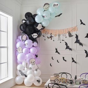 Halloween Balloon Arch, Halloween Decorations, Kids Halloween Party Balloons, Halloween Balloon Backdrop Decor, Halloween Balloon Garland