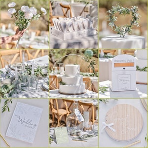 Decorazioni rustiche per matrimoni, topper per torta nuziale, fiori artificiali per matrimoni, supporto per torta nuziale, porta coni di coriandoli, decorazioni per tavoli nuziali