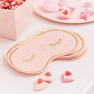 16 tovaglioli rosa per feste di coccole, decorazioni per feste di coccole, tovaglioli per feste di compleanno per bambine, tovaglioli per pigiama party, tovaglioli rosa per baby shower