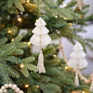 4 Honeycomb Christmas Tree Decorations, Christmas Honeycomb Decorations, Christmas Tree Ornaments, Christmas Home Decor, Christmas Baubles