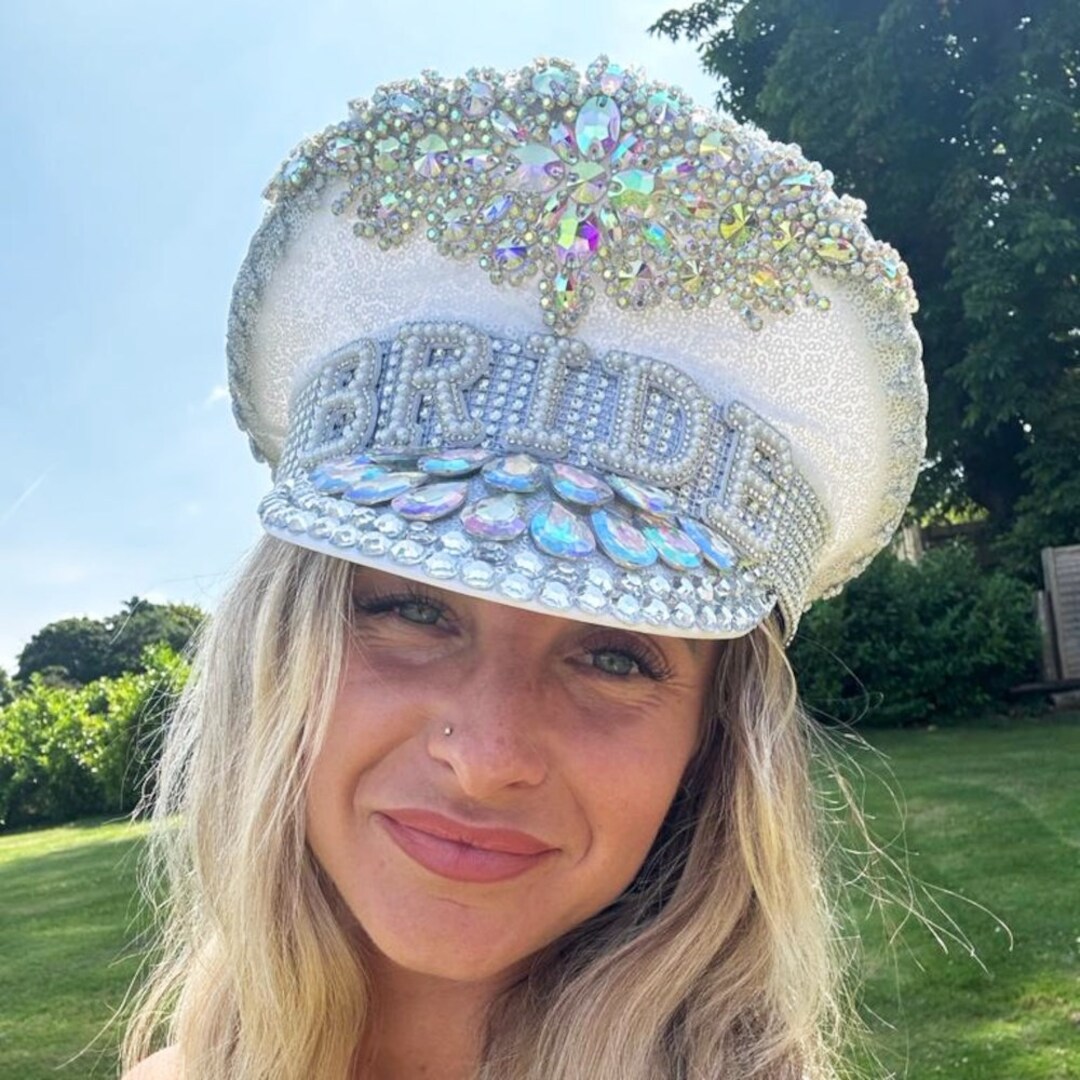 Deluxe Bride Captain Hat Ladies Hen Party Bride To Be Fancy