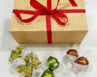 30 Lindt Lindor Chocolate Truffles Gift Box, Lindt Chocolate Box, Christmas Chocolate Gift Box, Holiday Gift, Lindt Gift Box, Christmas Gift