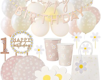 Gänseblümchen Folienballons Set – 6 Stück In 3 Größen Für Baby Shower & Party