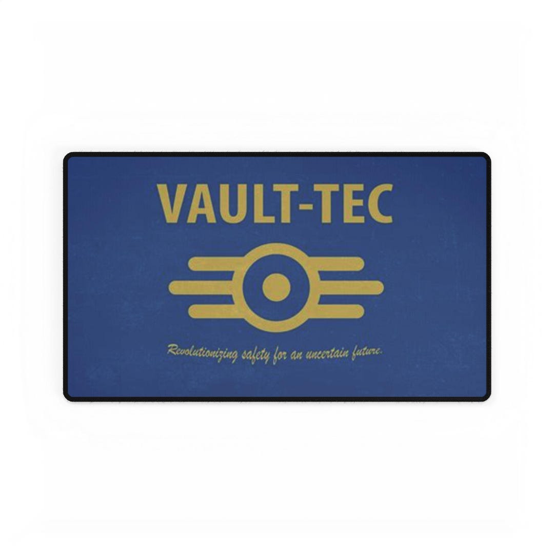 Vault Tech Mat Vault-tec Inspired Desk Mat, Gaming Desk Mat, Office Decor, Stylish ...