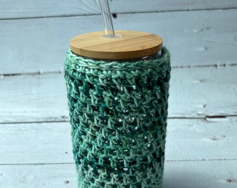 Tumbler Cozy - Sea Glass - Green Bottom