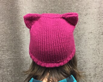 Pussy Hat - Hot Pink - FREE SHIPPING in US