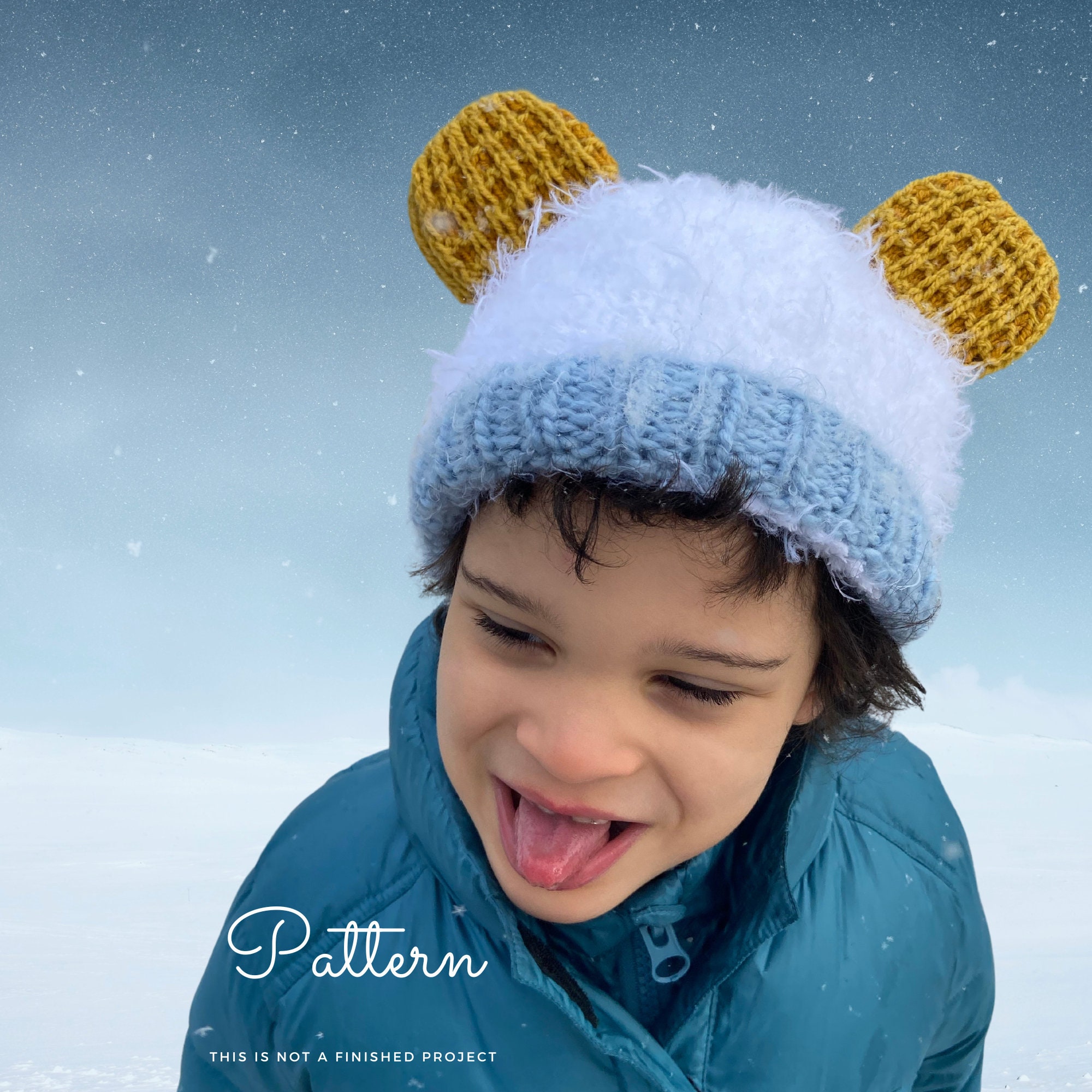 Waffles and Mochi Hat - KNITTING PATTERN - Yetti Cosplay Hat - Easy to ...