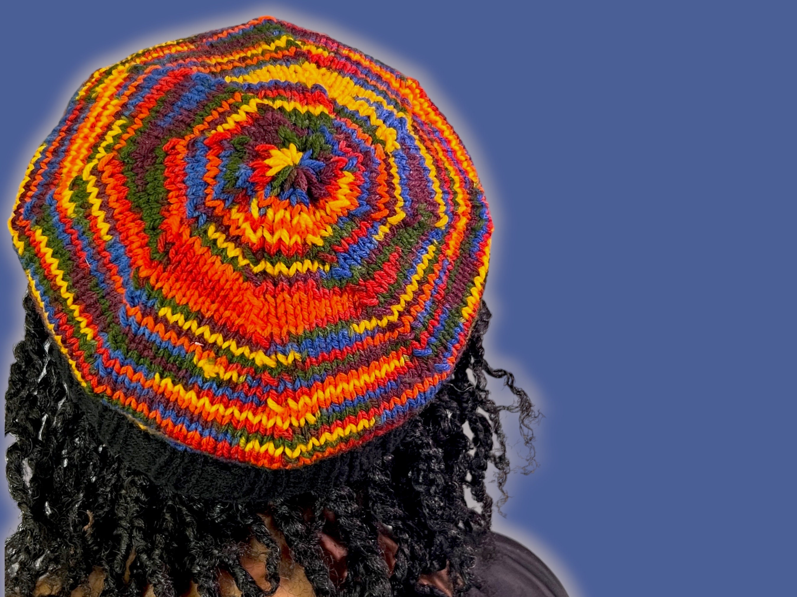 Vintage Invencible Knitted Beret Free Patons Celtic Fair Isle Beret Knitting Pattern  main image 2