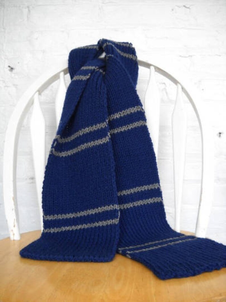 Hogwarts Inspired House Scarf PATTERN Knitting Pattern Easy to Read
