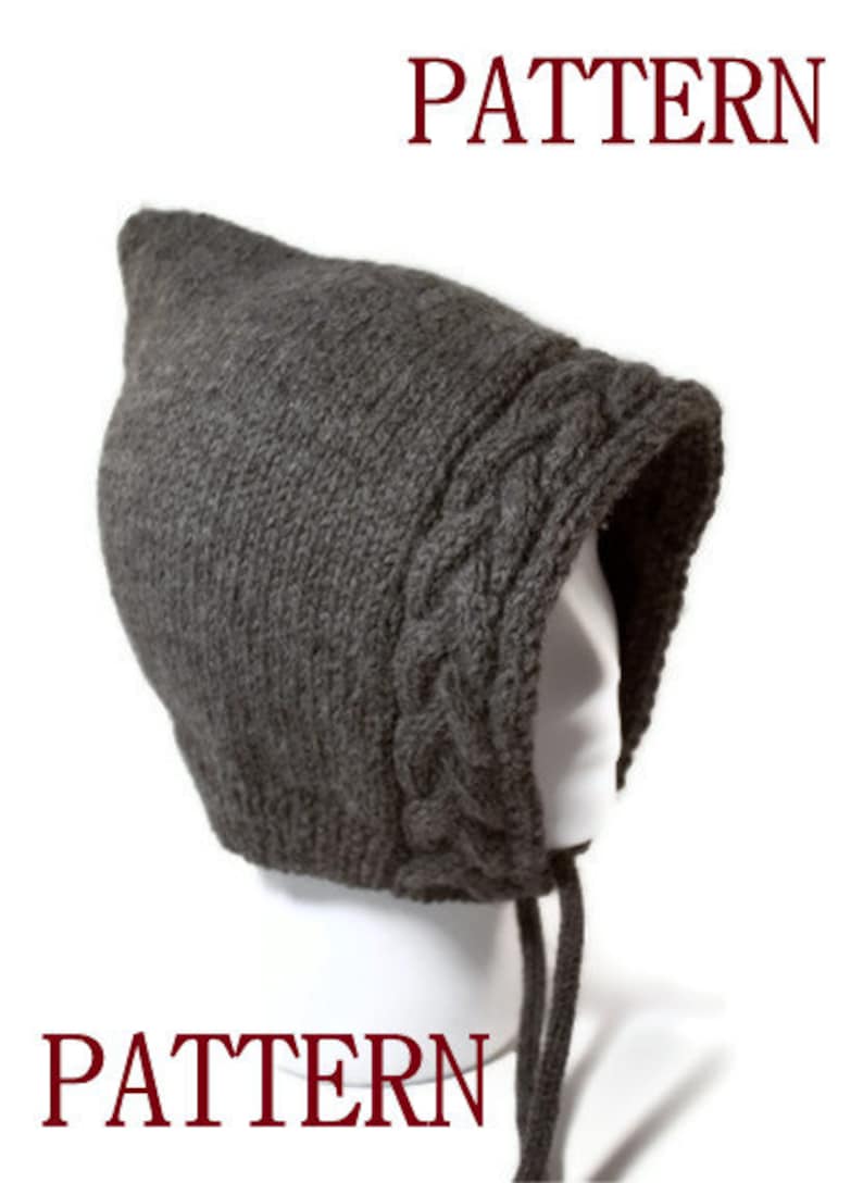 KNITTING PATTERN - Braided Cable Hood - Etsy