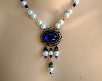 Renaissance Necklace, Renaissance Jewelry, Medieval Jewelry, Tudor Necklace, Medieval Necklace, Tudor, Victorian, Earrings, U Pic Color