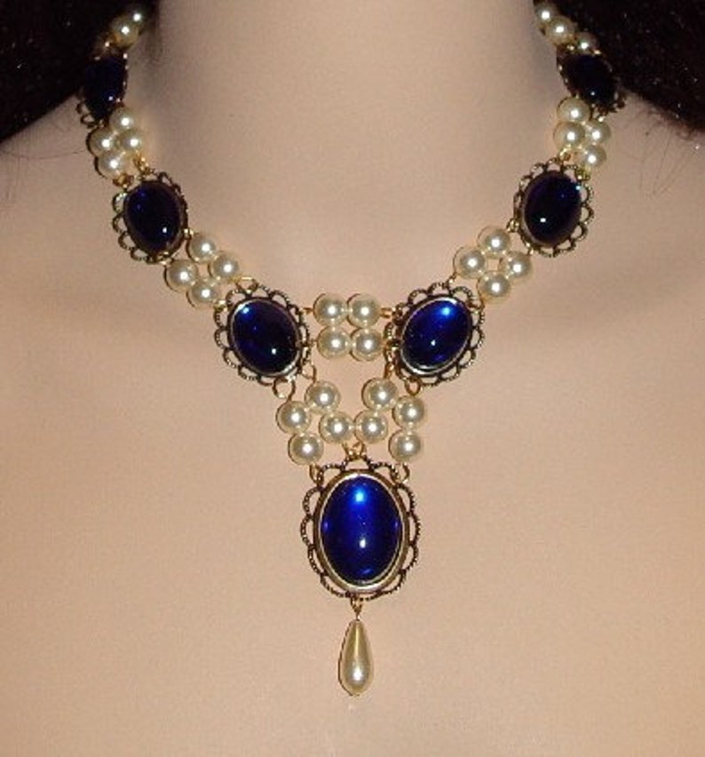 Renaissance Necklace Medieval Necklace Tudor Necklace Etsy