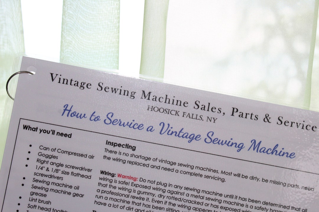 How to Service a Vintage Sewing Machinebest SELLING Flashcard Set