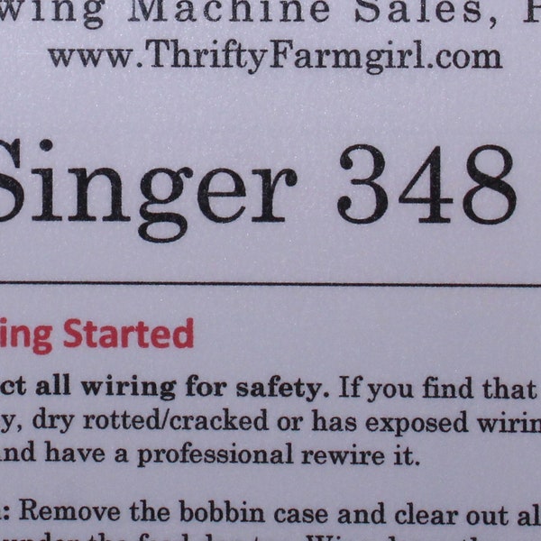 Singer Model 348 Sewing Machine Etsy