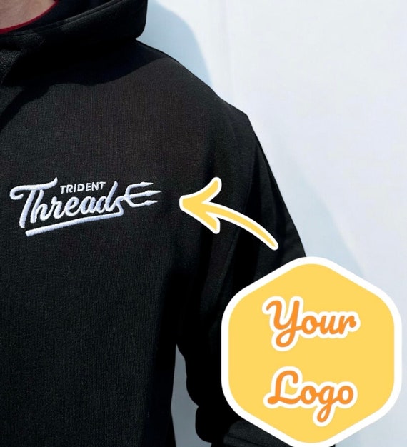 Your Logo Embroidered Onto Hoodie Custom Business Workwear With Your Image on a Soft Pullover Workwear Business Owners S 5XL Etsy