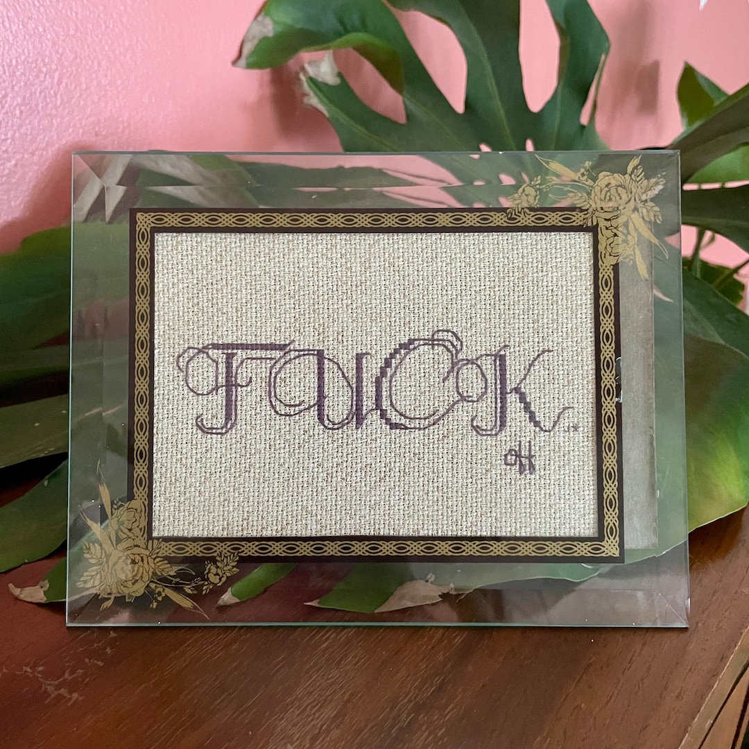 Home Decor fuck off in Cursive Lettering - Etsy