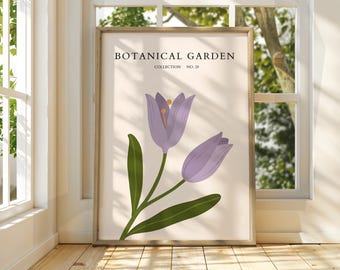 Botanical Garden Print: Floral Flower Market Poster