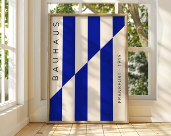 Bauhaus Exhibition Poster: Geometric Wall Art Print