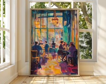 Henri Matisse Style Coffee Shop Art - Exhibition Print - Coffee Art Print - Classic Art Print - Matisse Art - Henri Matisse Print - Cafe Art