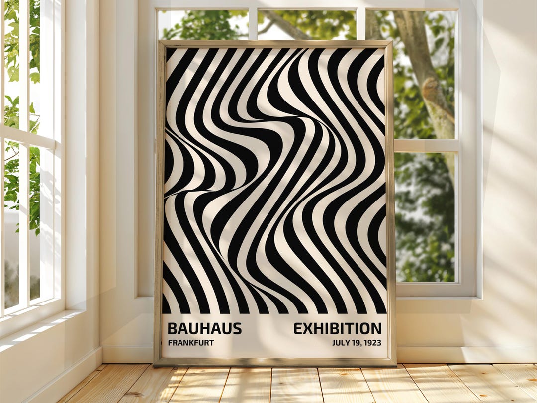 Bauhaus Exhibition Poster: Geometric Art Print - Etsy