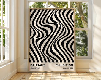 Bauhaus Exhibition Poster: Geometric Art Print
