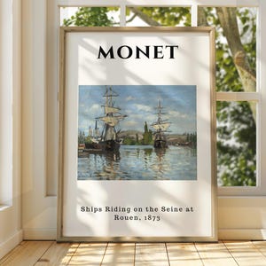 Claude Monet Poster - Monet Watercolour Art Print - Monet Print - Vintage French Home Decor - Famous Art - Impressionism Art - Gallery Art