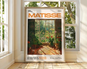Henri Matisse Floral Patio Exhibition Print - Fauvism Art