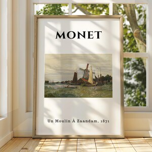 Claude Monet Poster - Monet Watercolour Art Print - Monet Print - Vintage French Home Decor - Famous Art - Impressionism Art - Gallery Art