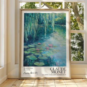 Claude Monet Poster - Monet Watercolour Art Print - Monet Print - Vintage French Home Decor - Famous Art - Impressionism Art - Gallery Art
