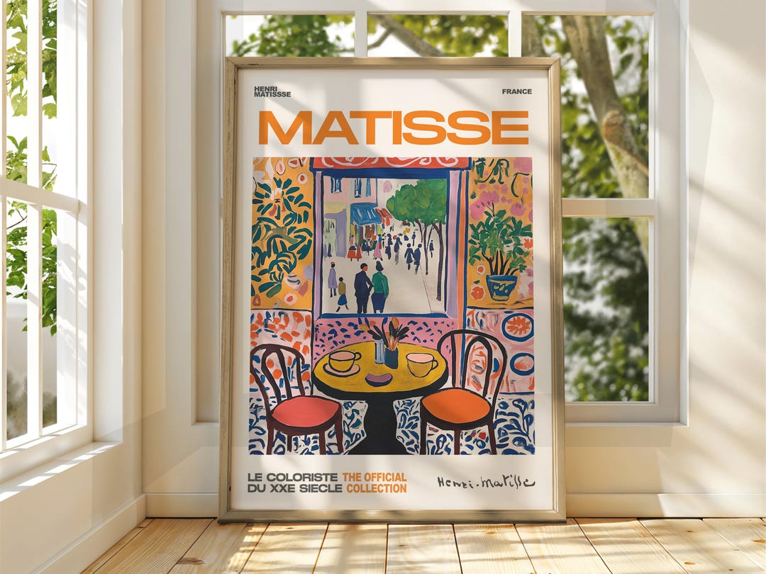 Henri Matisse Coffee Shop Exhibition Poster – Museum Grade Print
